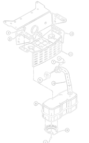 Muffler Assembly Diagram and Parts List for 136L660F000 1996 Yard Machines Lawn Tractor